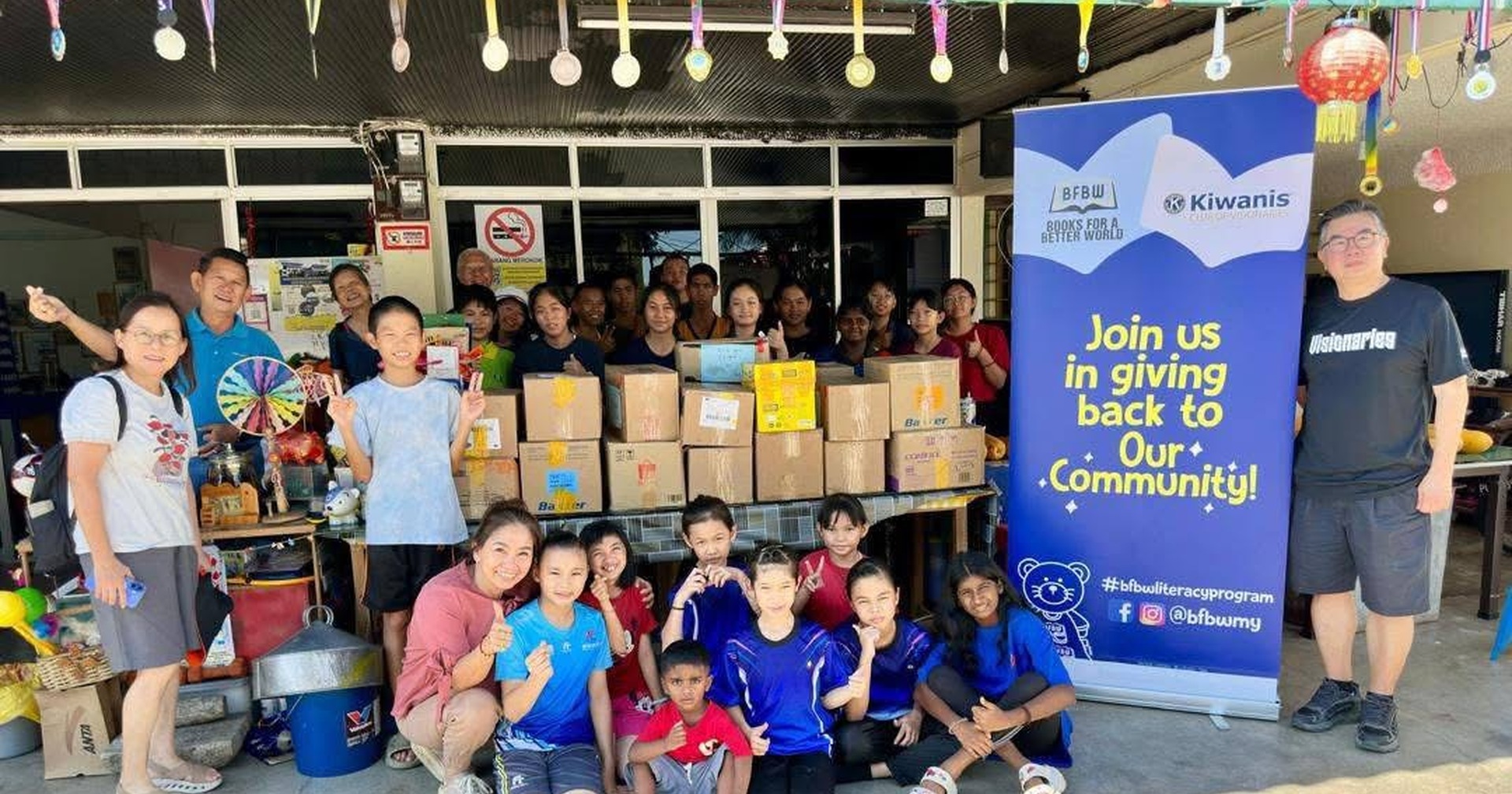 KCV Collaborated with BFBW to Donate Books to Rumah Superkids