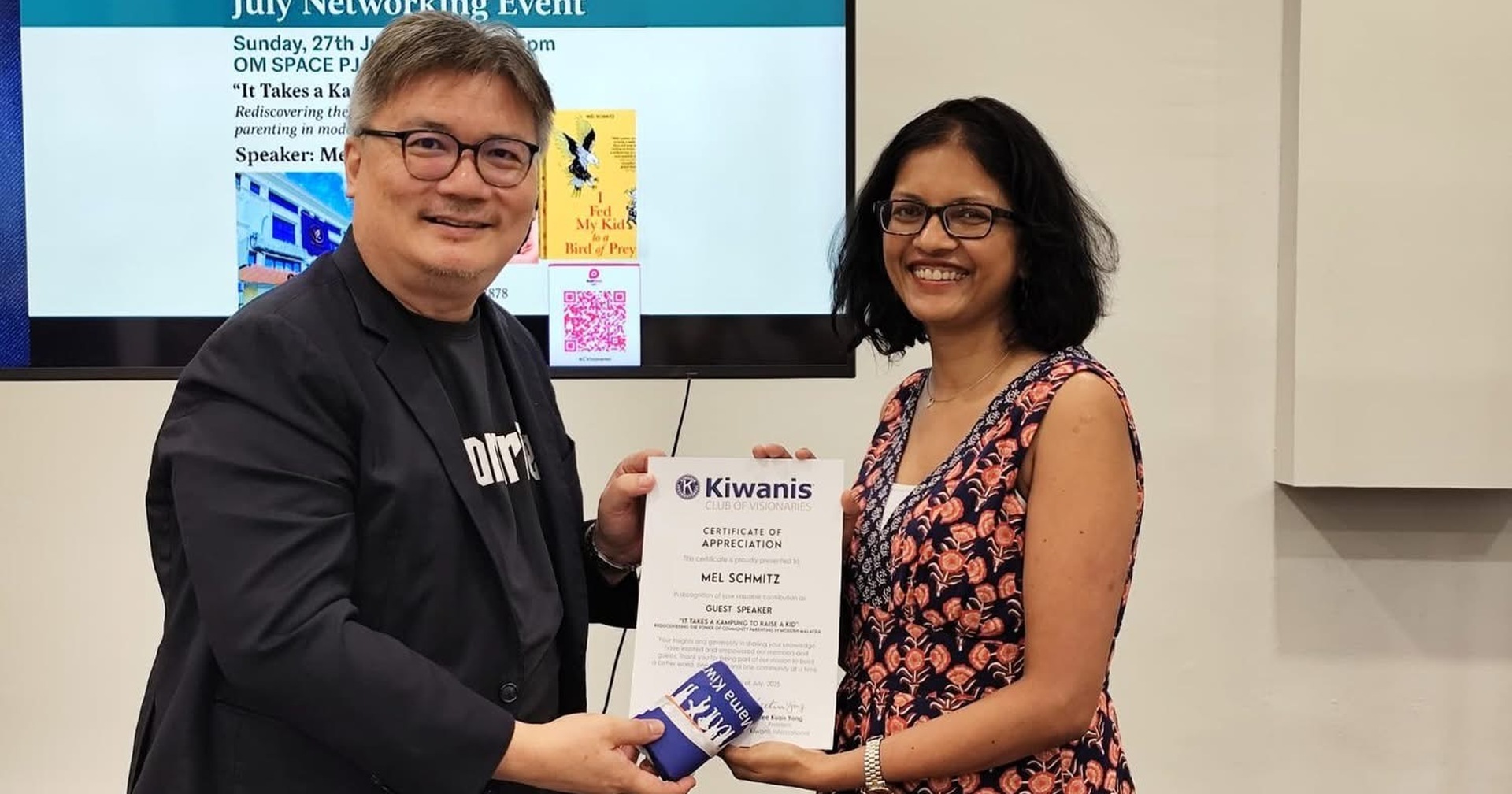 Kiwanis Malaysia’s July Networking Event with Author Mel Schmitz