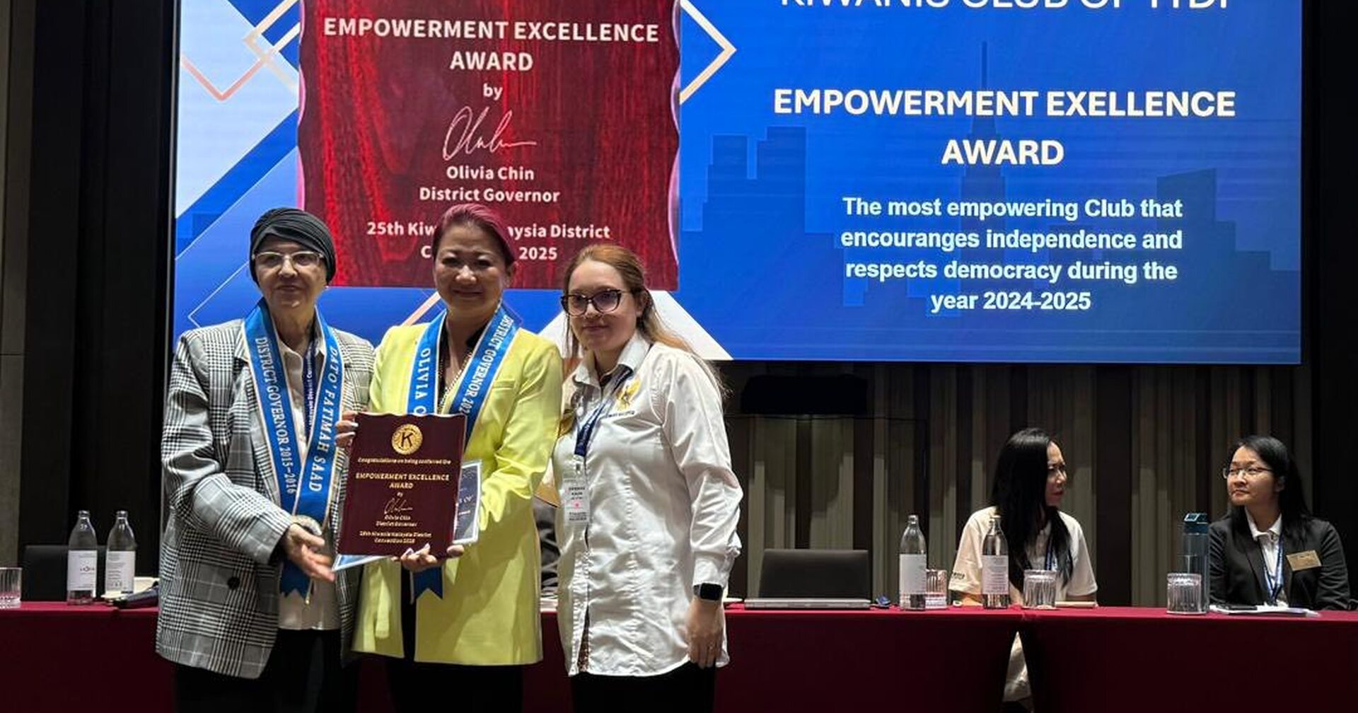KCTTDI honored at the Kiwanis Malaysia's 25th District Convention