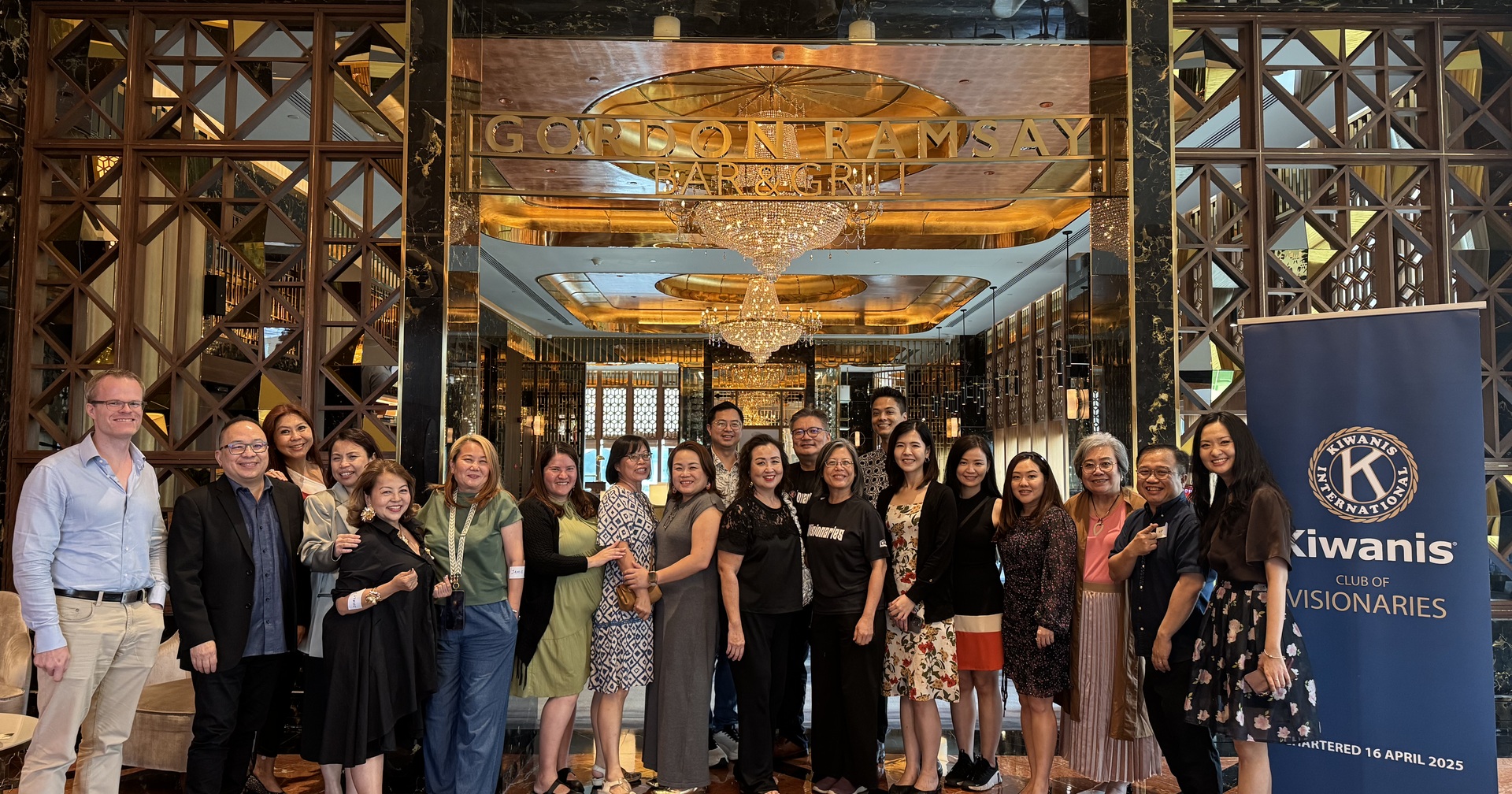 Kiwanis Club of Visionaries meets at Gordon Ramsay!